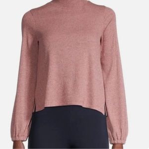 Madewell Heathered Bubble-Sleeve Swing Turtleneck Size XS